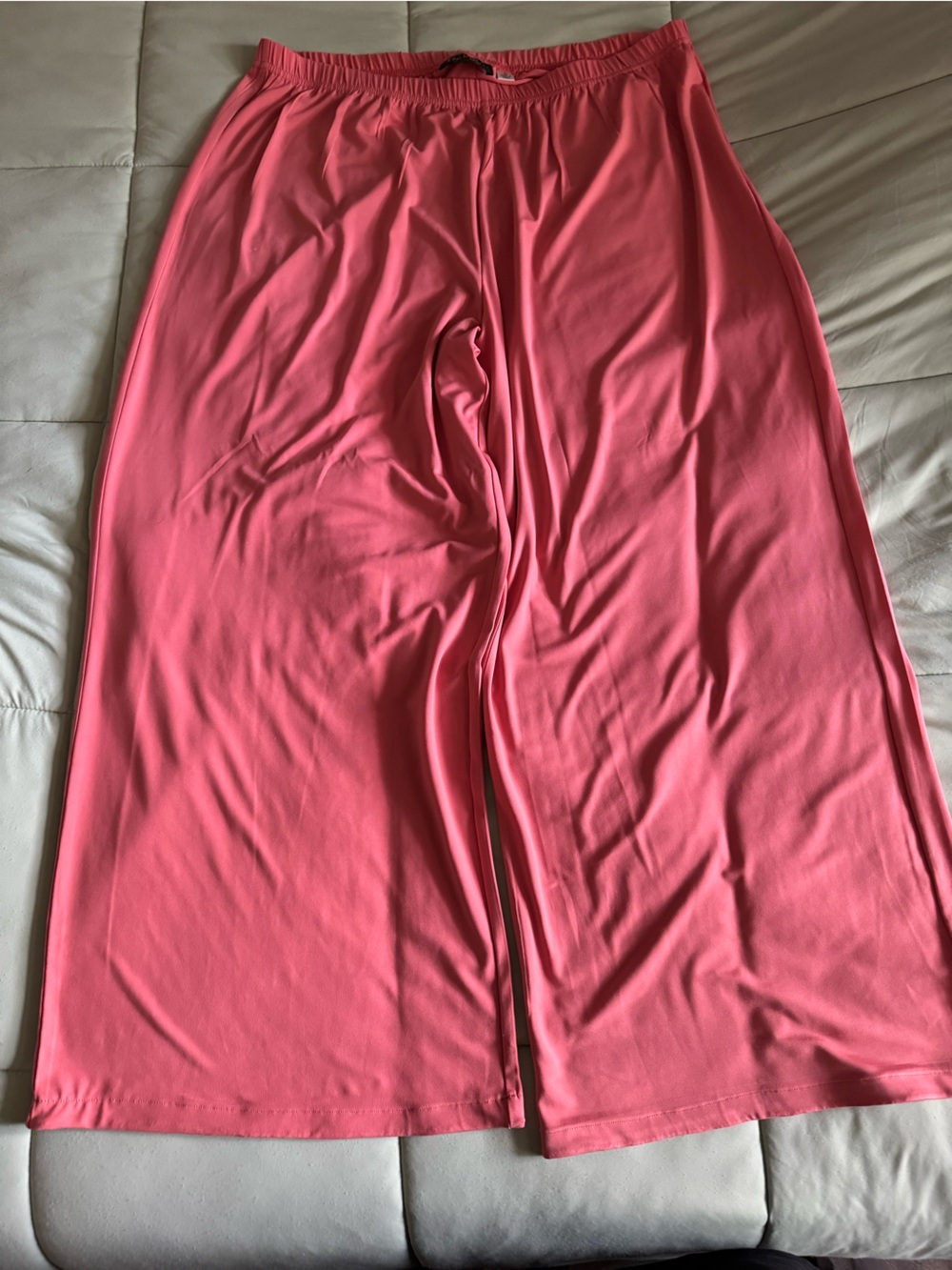 Bob Mackie Wearable Art Coral Wide Leg Palazzo Pants XL